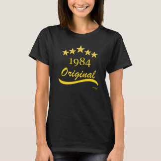 Geburtstag 1984 Original Vintag Retro 5 Sterne Pre T-Shirt