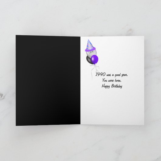 Geburtstag 1990 karte (Innenseite)