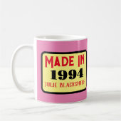 Geburtstag 1994 30. Geburtstag 30 Jahre alt Kaffeetasse (Links)