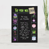 Geburtstag 1994 Fun Trivia Fakten Karte (Vorderseite)