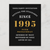 Geburtstag 1995 Schwarzes Gold Postkarte (Vorderseite)