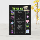 Geburtstag 1998 karte (Gelbe Blume)