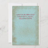 Geburtstag 1 - Einladungskarte Einladung (Rückseite)