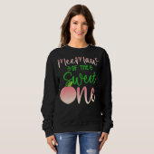 Geburtstag 1 Pfirsichfrüchte 1. Sommerfrucht Sweatshirt (Vorne ganz)
