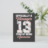 Geburtstag 2008 Phantastischer Offizieller Teenage Postkarte (Stehend Vorderseite)