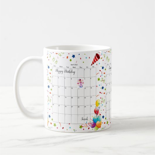 Geburtstag 2022 April Tasse (Links)