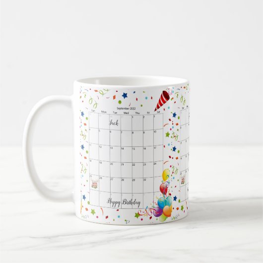 Geburtstag 2022 September Tasse (Links)