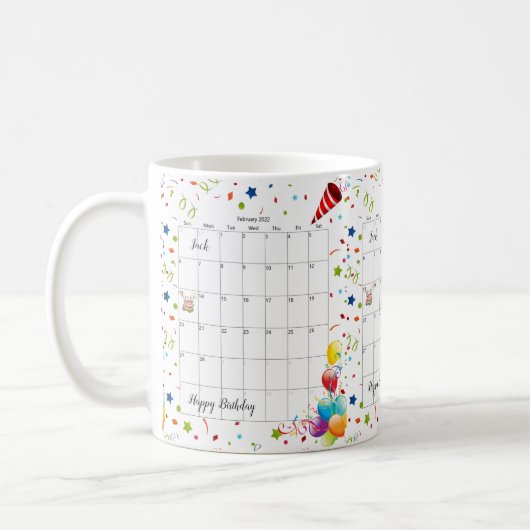 Geburtstag 2022 Tasse im Februar (Links)