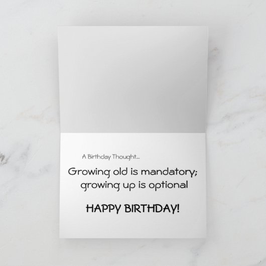 Geburtstag 20 karte (Innenseite)