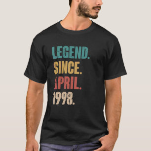 Geburtstag 25. Dekoration 25. April 25 Jahre alter T-Shirt