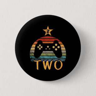 Geburtstag 2 Jahre altes Videospiel Zweiter Geburt Button