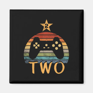 Geburtstag 2 Jahre altes Videospiel Zweiter Geburt Magnet