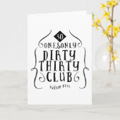 Geburtstag 30 30 Jahre alte schmutzige 30 Karte (Gelbe Blume)