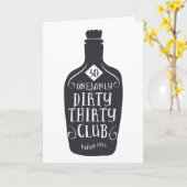 Geburtstag 30 30 Jahre alte schmutzige 30 Karte (Gelbe Blume)