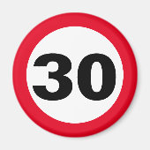 Geburtstag 30 magnet (Vorne)