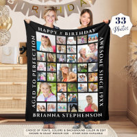 Geburtstag 33 FotoCollage Custom Personalisiert