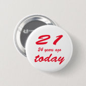 Geburtstag 45 button (Vorne & Hinten)
