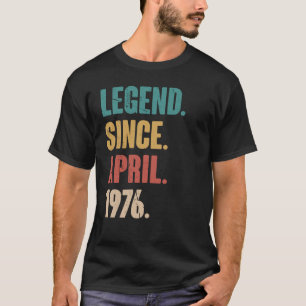 Geburtstag 47. Dekoration April 47 Jahre alter Vin T-Shirt