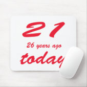 Geburtstag 47 mousepad (Mit Mouse)
