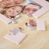 Geburtstag 50 Glitzer Tropfen Foto Rose Rosa Puzzle (Seite)