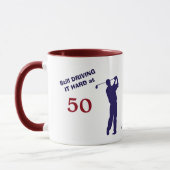 Geburtstag 50 Golfer Tasse (Links)