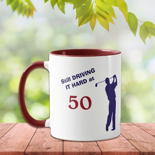 Geburtstag 50 Golfer Tasse