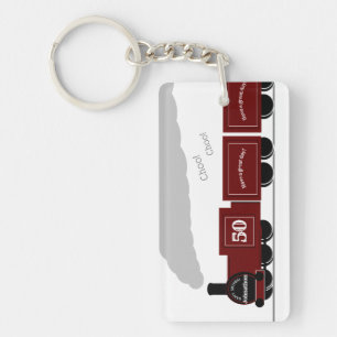 Geburtstag 50. oder jedes andere Eisenbahngeschenk Schlüsselanhänger