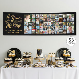 Geburtstag 53 FotoCollage Jahre im Making Banner
