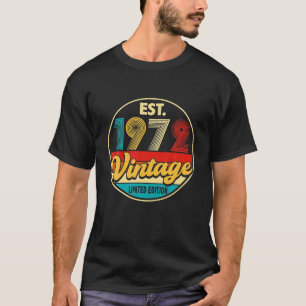 Geburtstag 54 Jahre alt Vintage 1972 Limitierte Au T-Shirt