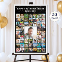 Geburtstag 55 Foto Collage Ihren Text und Farbe