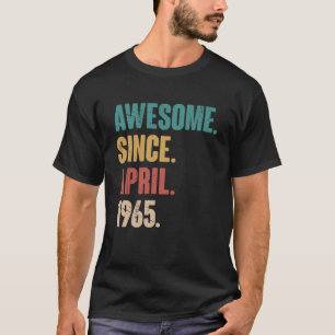 Geburtstag 58. Dekoration April 58 Jahre alter Vin T-Shirt