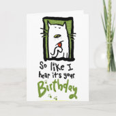 Geburtstag 5 karte (Vorderseite)