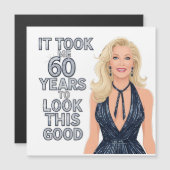 Geburtstag, 60. Mama Magnetkarte (Vorne/Hinten)