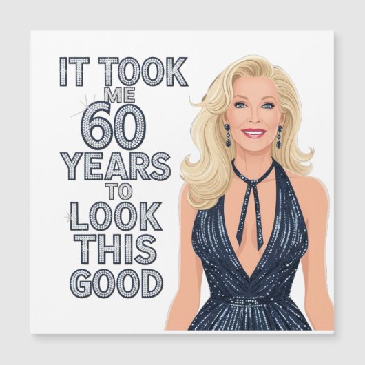 Geburtstag, 60. Mama Magnetkarte (Vorderseite)