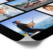 Geburtstag, 62. Fotocollage # Jahre in der Herstel Poster (Ecke)