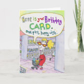 Geburtstag 6 karte (Vorderseite)