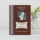 GEBURTSTAG 70. Einladung, Terminkalender , Foto Einladung (Stehend Vorderseite)