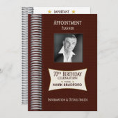 GEBURTSTAG 70. Einladung, Terminkalender , Foto Einladung (Vorne/Hinten)