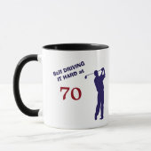 Geburtstag 70 Golfer Tasse (Links)