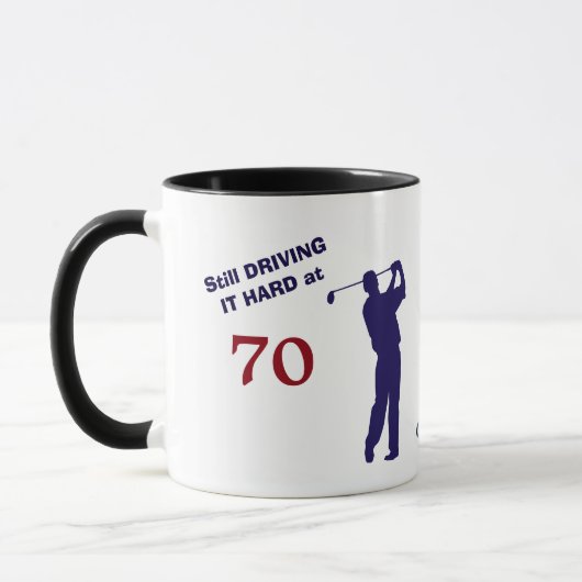 Geburtstag 70 Golfer Tasse (Links)