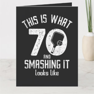 Geburtstag 70 Jahre alt liebt Pickleball Karte