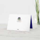 Geburtstag 70. Schöne Pfauenkarte Karte (Rückseite)