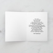 Geburtstag, 71., Gorilla auf Desk Karte (Innenseite)