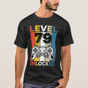 Geburtstag 79. Level freigeschaltet 79 Gaming Vint T-Shirt