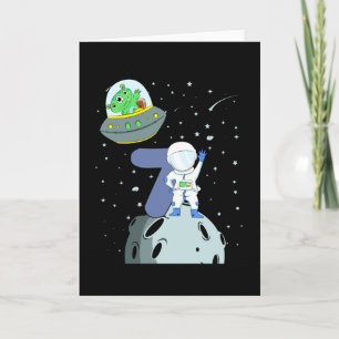 GEBURTSTAG 7. Geburtstag Junge Astronautin Karte