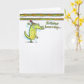 Geburtstag 7 karte (Gelbe Blume)