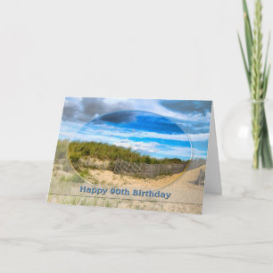 GEBURTSTAG- 90.- STRAND/OZEAN/DUNES/SZENE KARTE