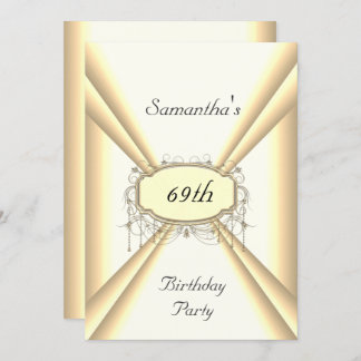 Geburtstag Abendessen Party weiß und gelb Einladung