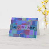 Geburtstag Abstrakt Karte (Gelbe Blume)