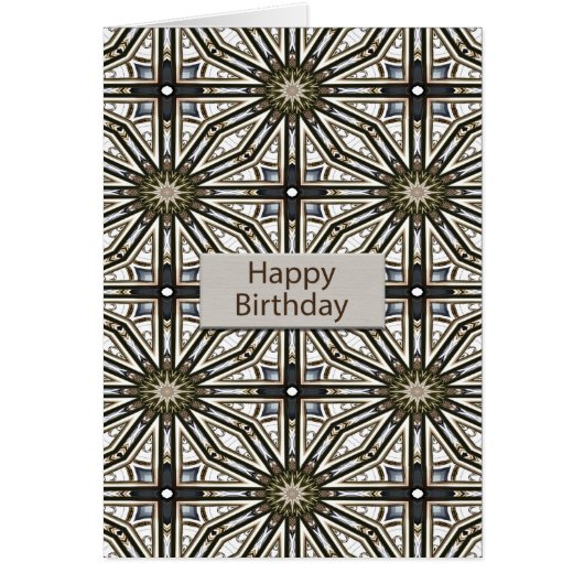 Geburtstag Abstrakt Mandala Design (Vorne)